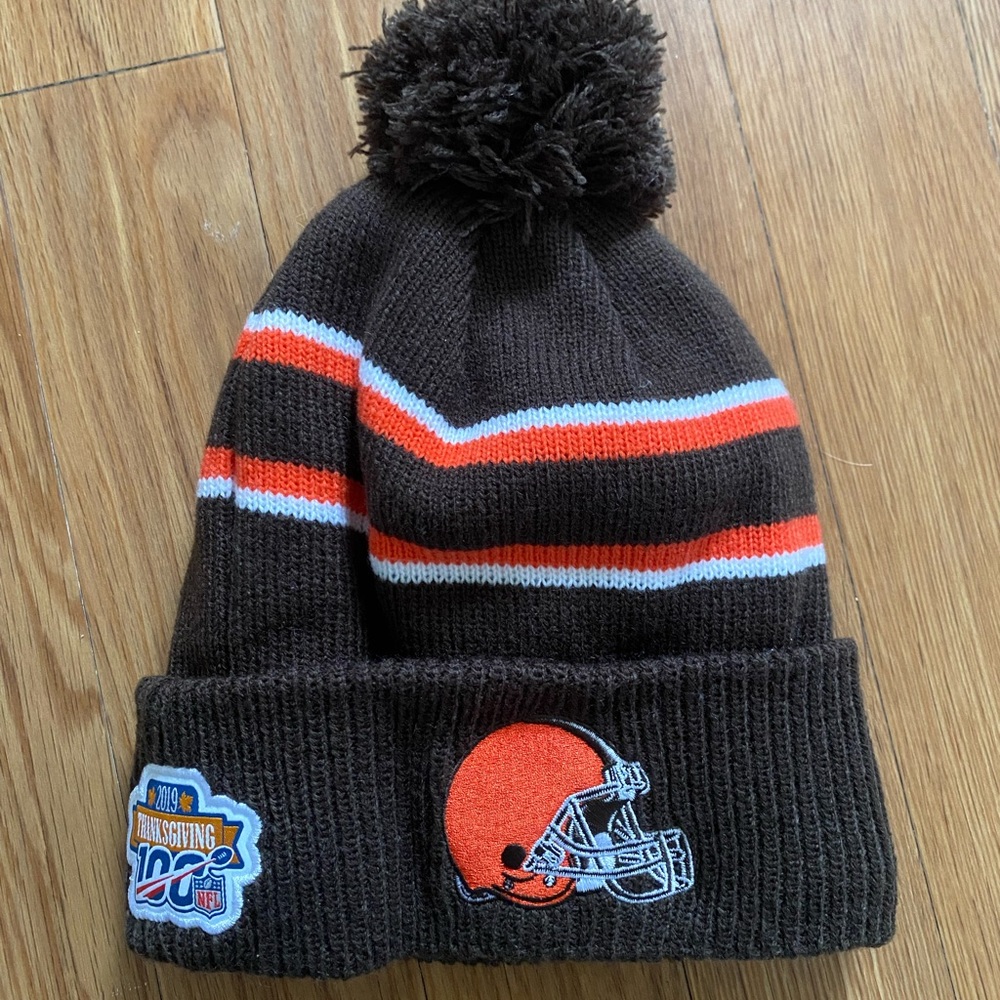 Cleveland Browns Winter Beanie Hat with Pom